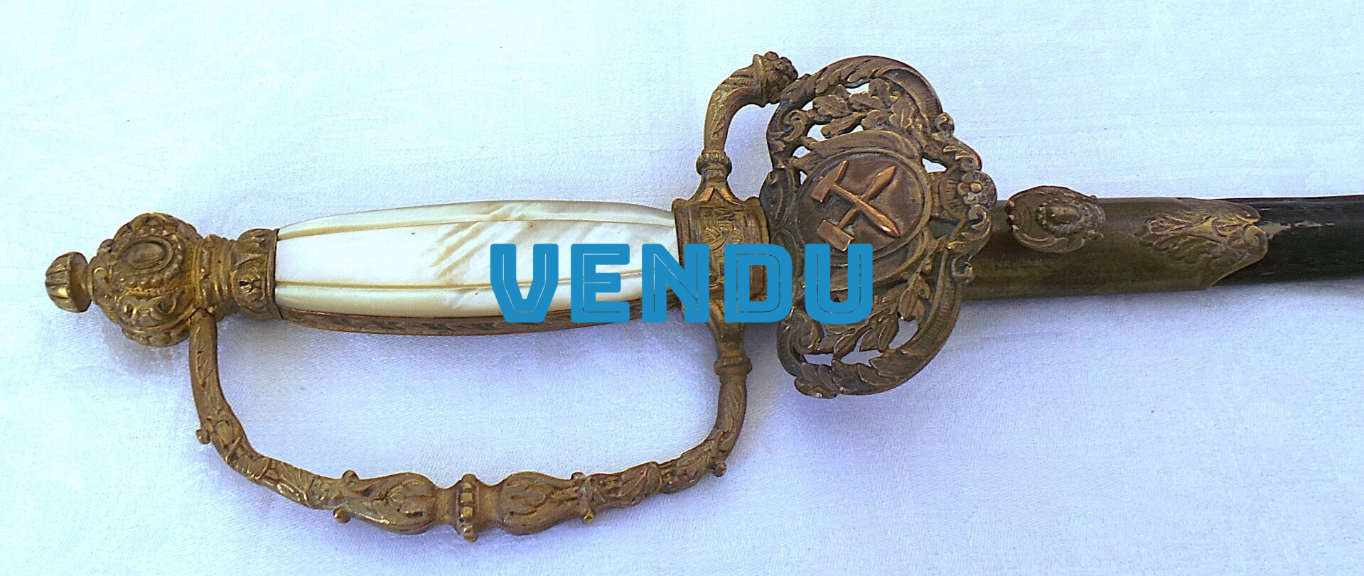 EPEE D'OFFICIER DE L'ÉCOLE DES MINES DE ST-ETIENNE - II° EMPIRE - XIX°
