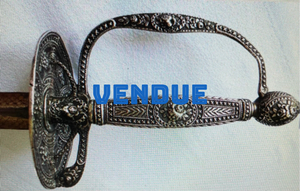 "EPEE DE COUR EN ARGENT ET PAS D'ANE -EPOQUE - LOUIS XVI- 1783 - XVIII°."