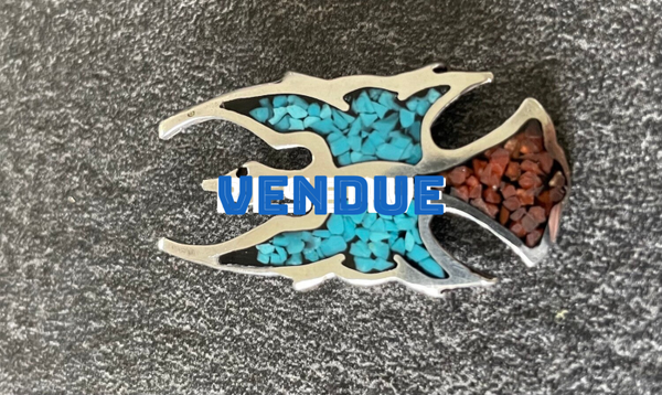 PENDENTIF ARGENT 925 EMAILLÉ