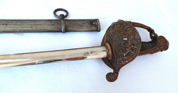 SABRE D'OFFICIER "DES CHASSEURS DE VINCENNES MODELE 1838" - XIX°