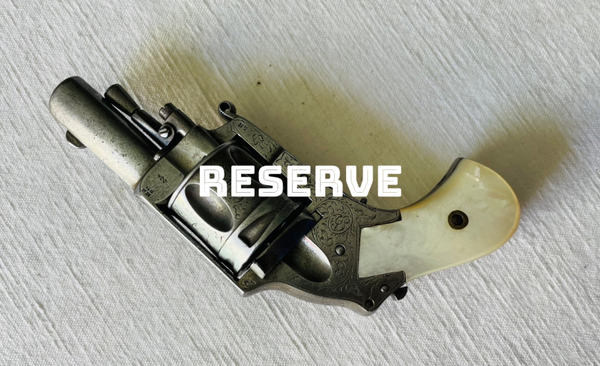 REVOLVER "HAMMERLESS BULL DOGS DETENTE PLIANTE & SURETE ARRIERE - XIX°