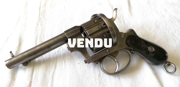 "REVOLVER " J.CHAINEUX " A 12 COUPS & A BROCHE - CAL 7MM- XIX°"
