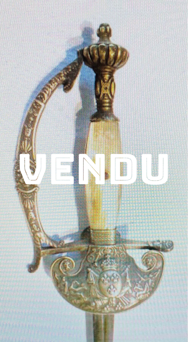 "EPEE D'OFFICIER SUPERIEUR D'ARTILLERIE - EPOQUE RESTAURATION - XIX°"