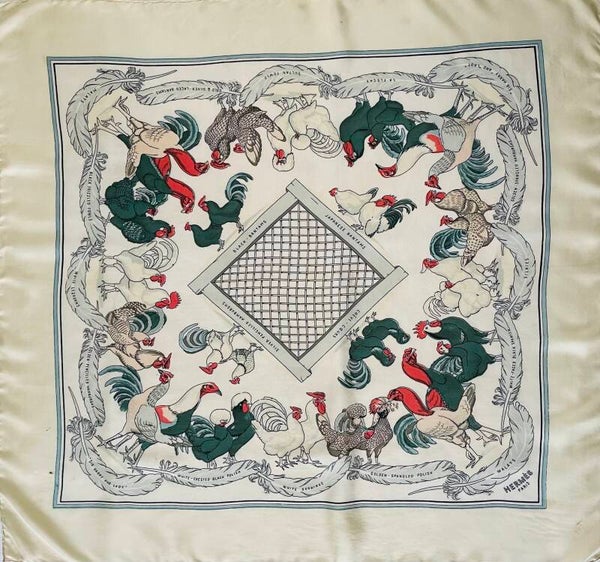 "CHANTECLAIR"  RARE CARRE HERMES COLLECTOR DE 1946