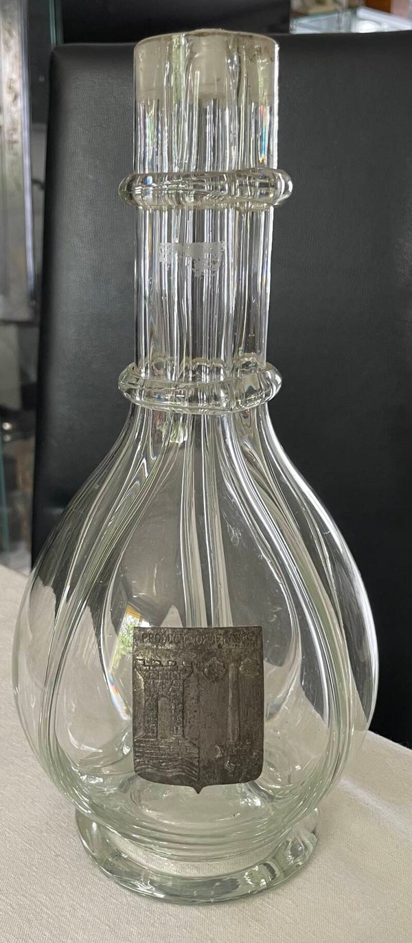CARAFE A LIQUEUR EN VERRE QUADRILOBE - XX°
