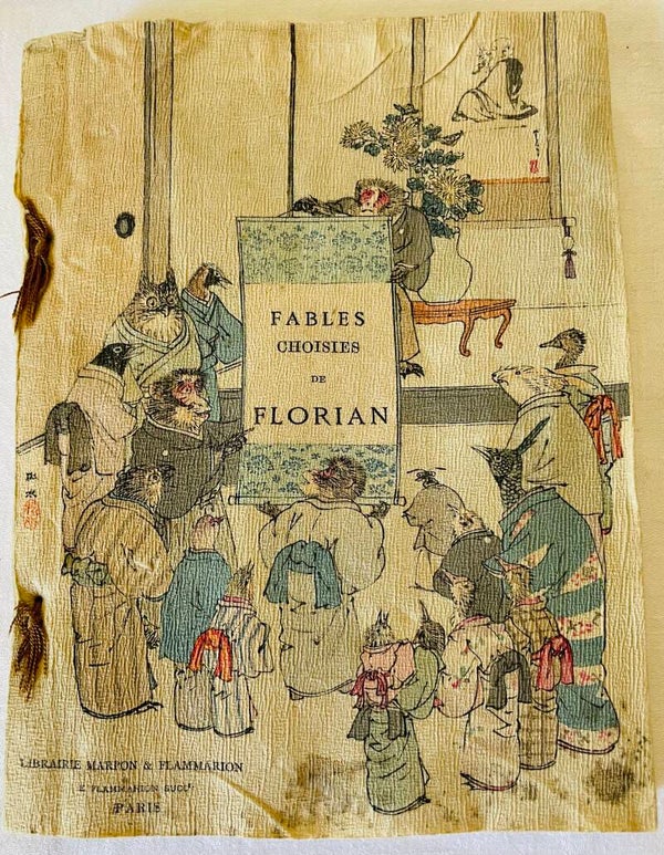 FABLES CHOISIES DE FLORIAN - J.P. CLARIS ARTISTES JAPONAIS - TOYIO 1895  - XX°