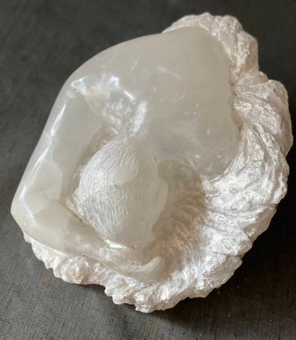 L'HOMME DANS LA VAGUE - ALBATRE BLANCHE - XX°