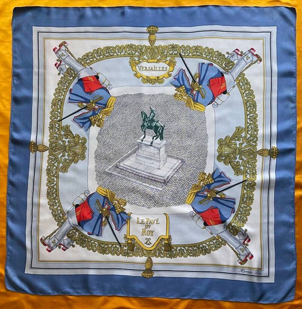 "LE PAVE DU ROY" CARRE HERMES VINTAGE