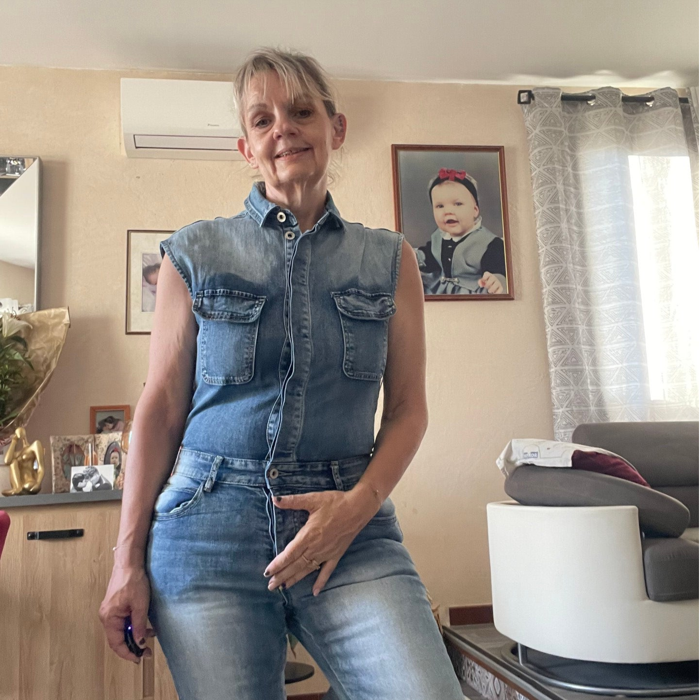 Salopette pantalon en jean