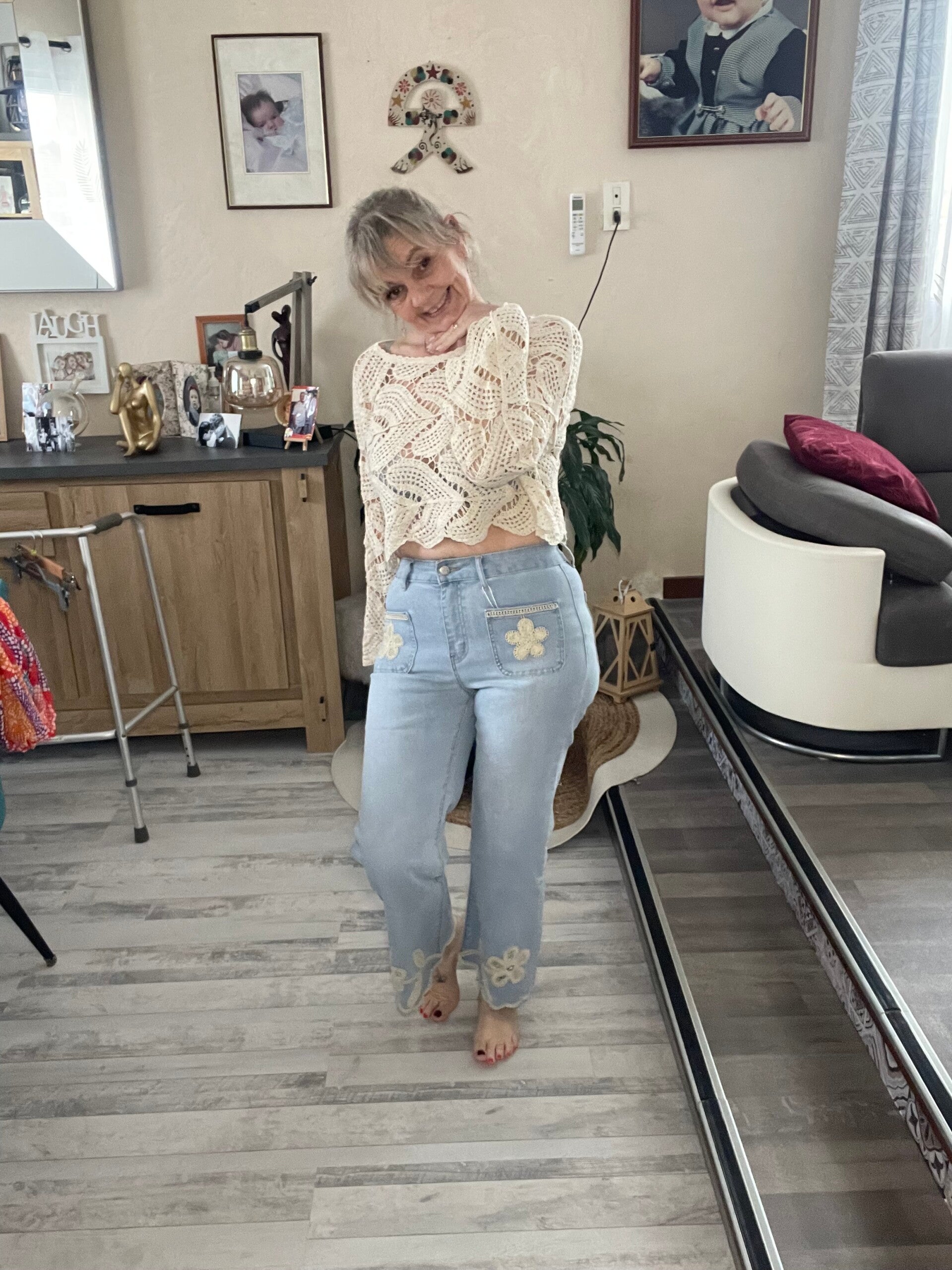 Jeans macramé
