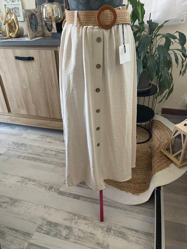 Jupe beige