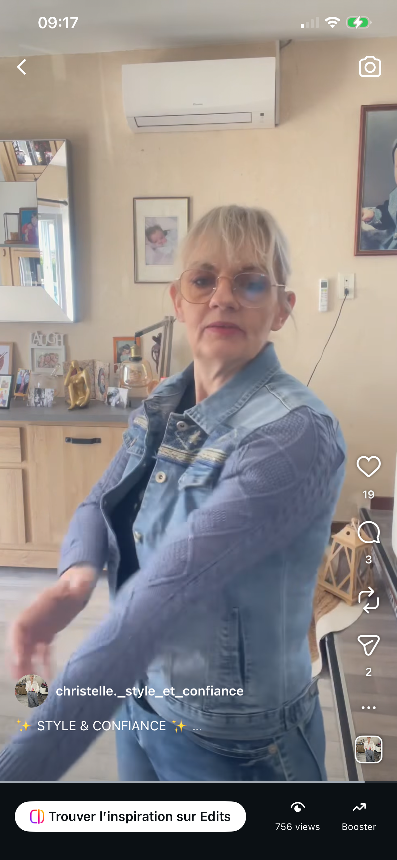 Veste en jeans Bi-matière