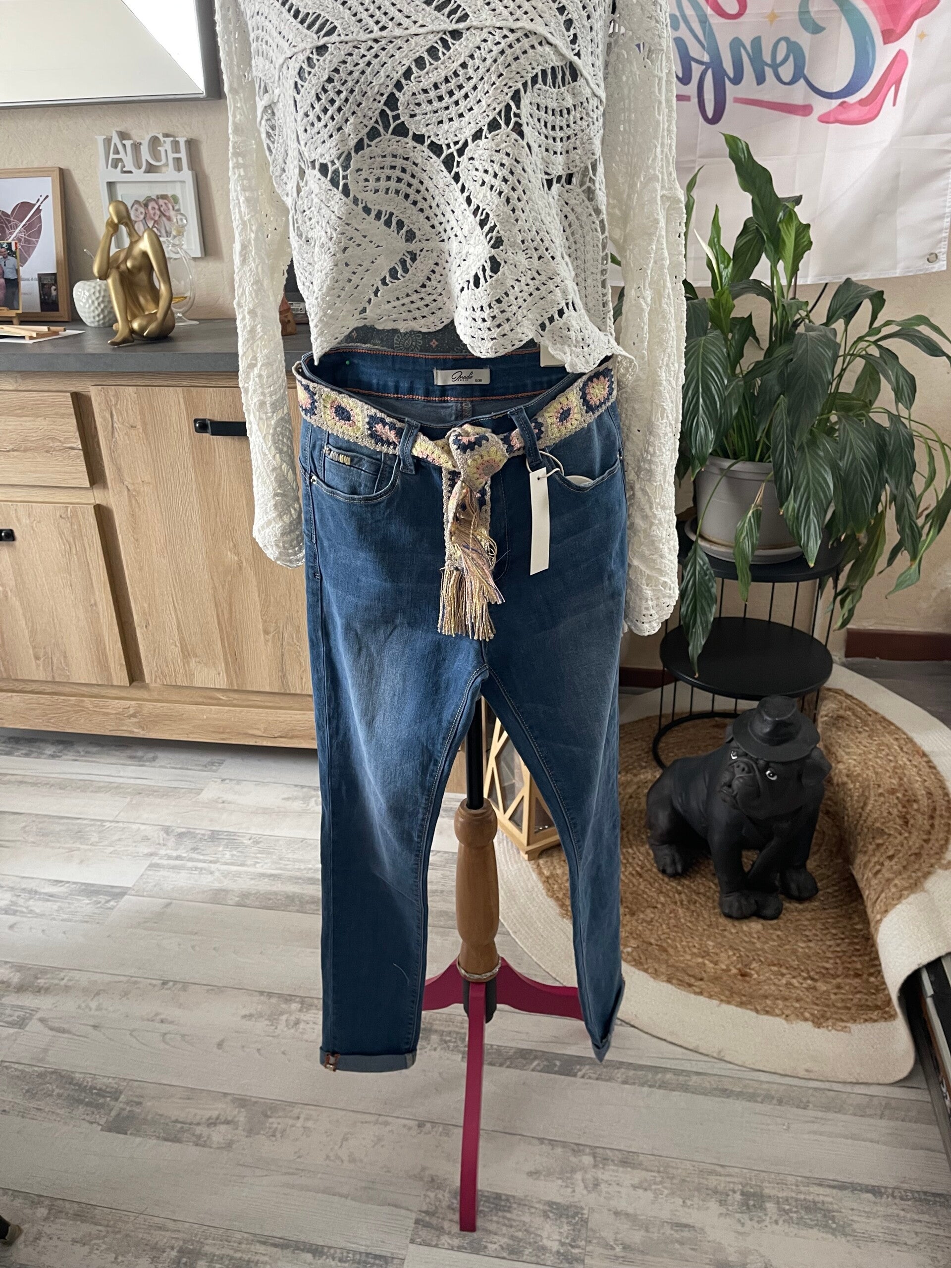 Jeans avec ceinture