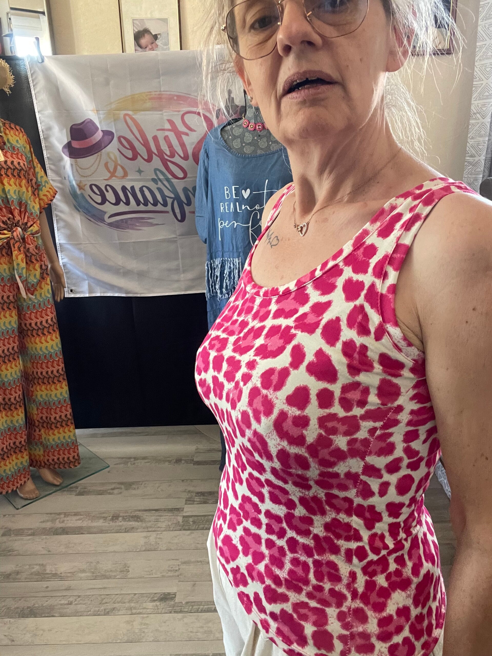Tee-shirt leopard fuschia