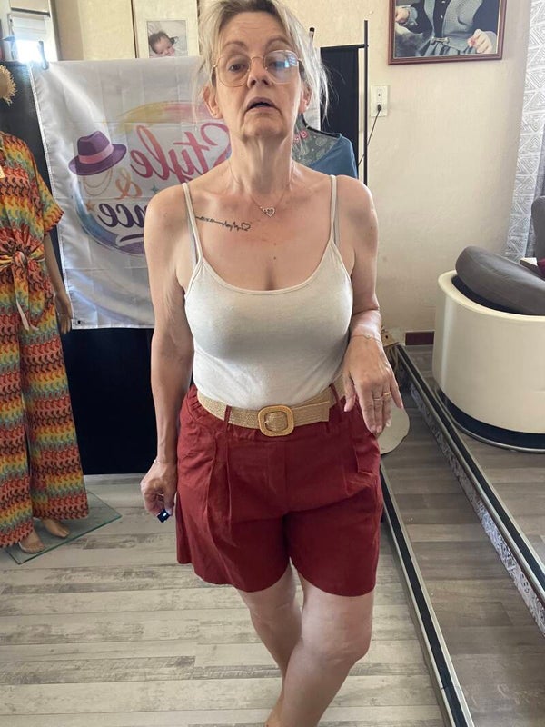 Bermuda short avec sa ceinture