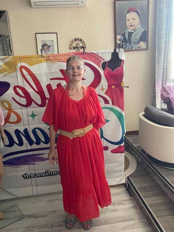 Robe simple rouge