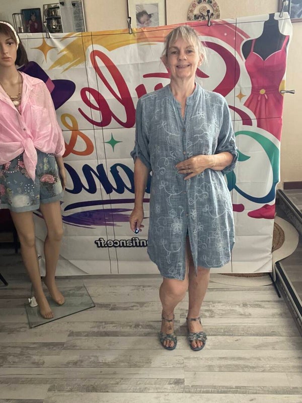 Robe longue façon Jeans