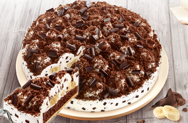 Banana-Split-Torte 1200 g, Ø 24 cm