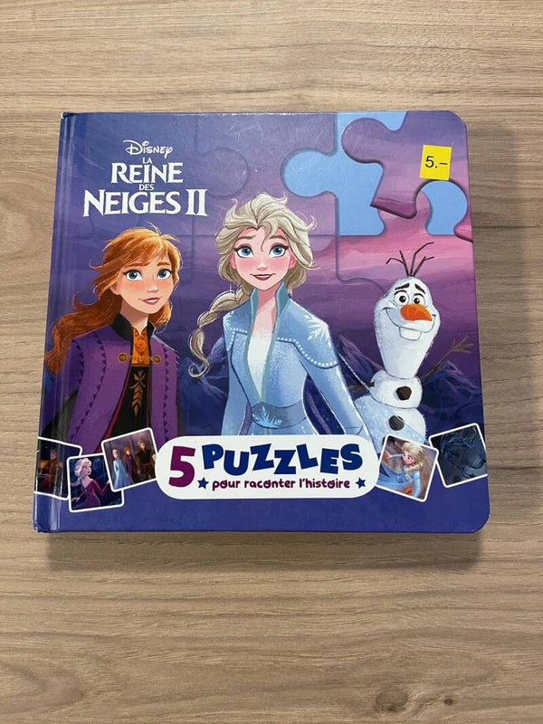 Livre 5x 9 pieces // Reine des neiges