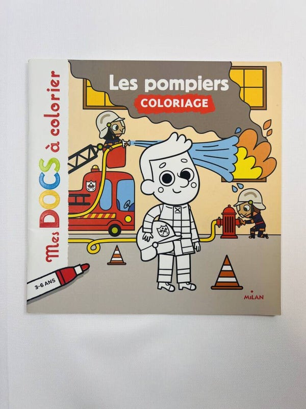 P'tit docs - Coloriage les pompiers (neuf)