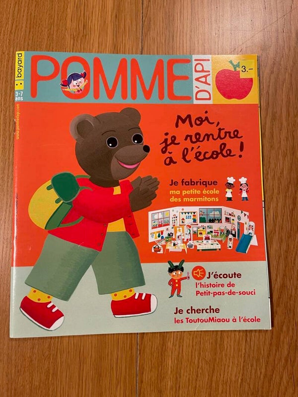 Pomme d'Api - Moi, je rentre à l'école !