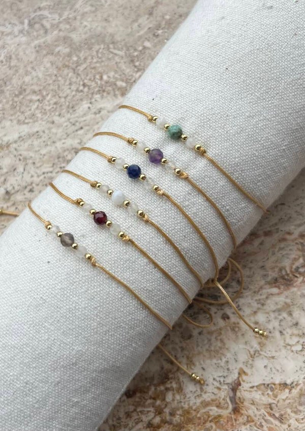 Armband met kraaltjes verstelbaar