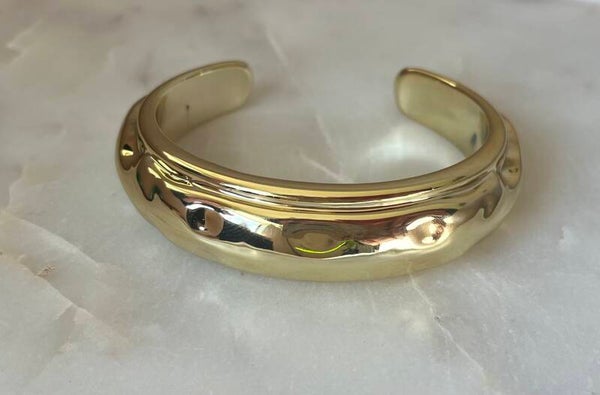 Resin armband bangle gold
