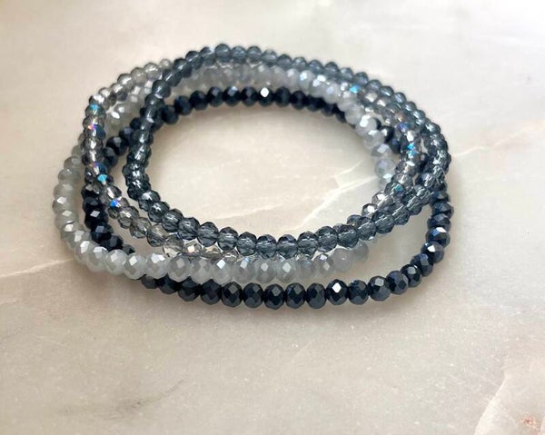 Armband elastiek blauw