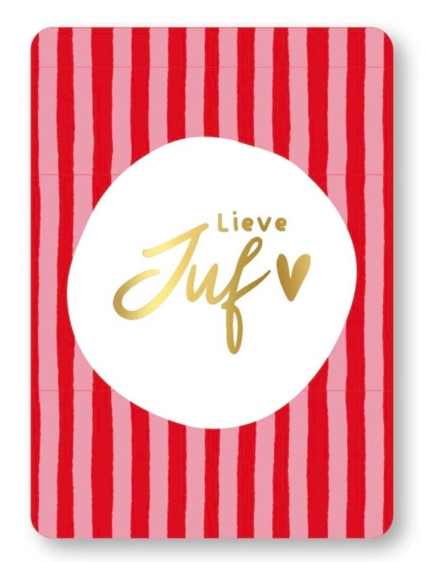 Lieve juf - wenskaart