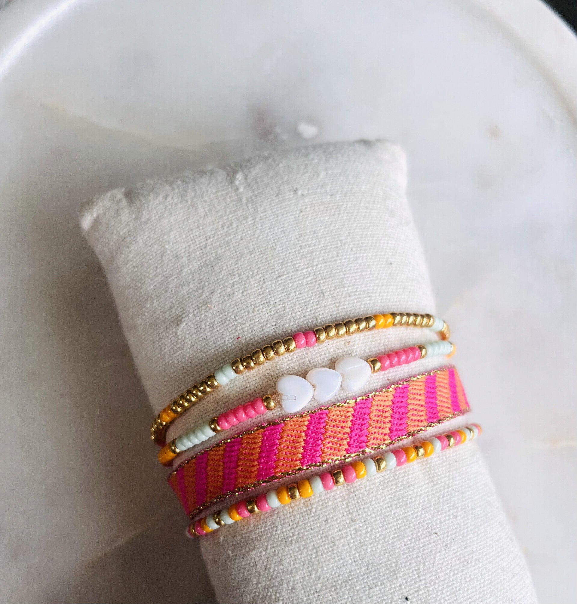 Armband set summer orange