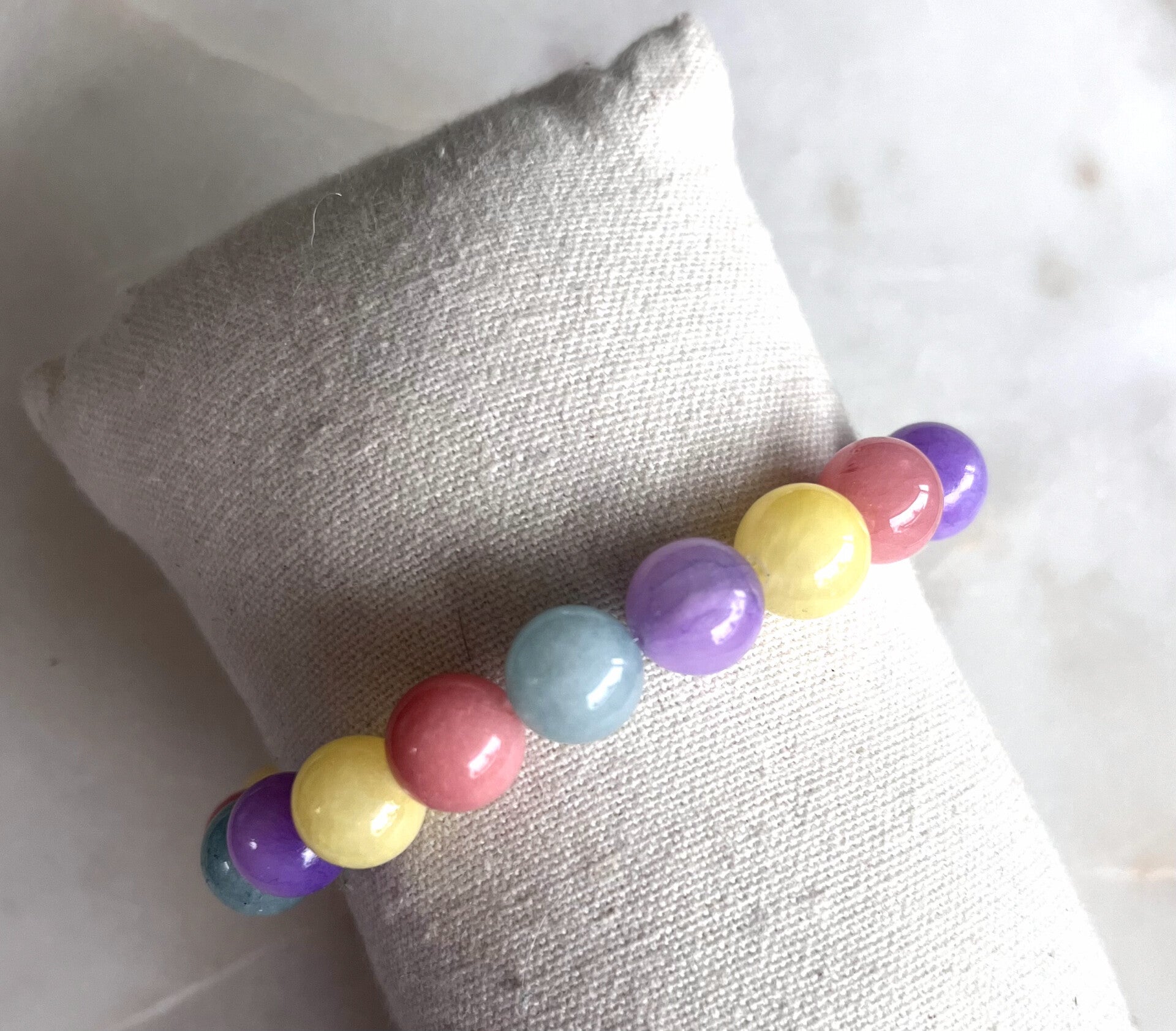 Gekleurde armband glaskralen