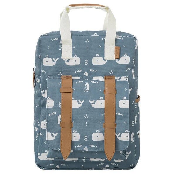 Rugzak groot Whale blue