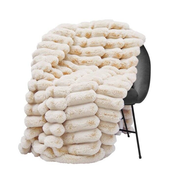 Linnen deken L - Beige