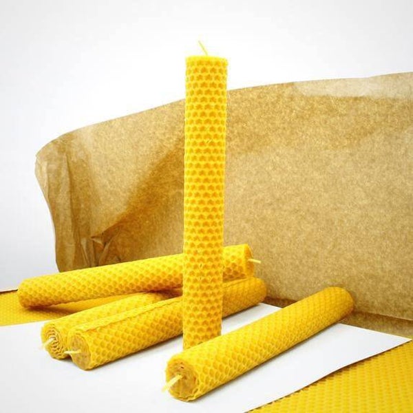 Pak 5 kaarsen van 100% natuurlijke bijenwas