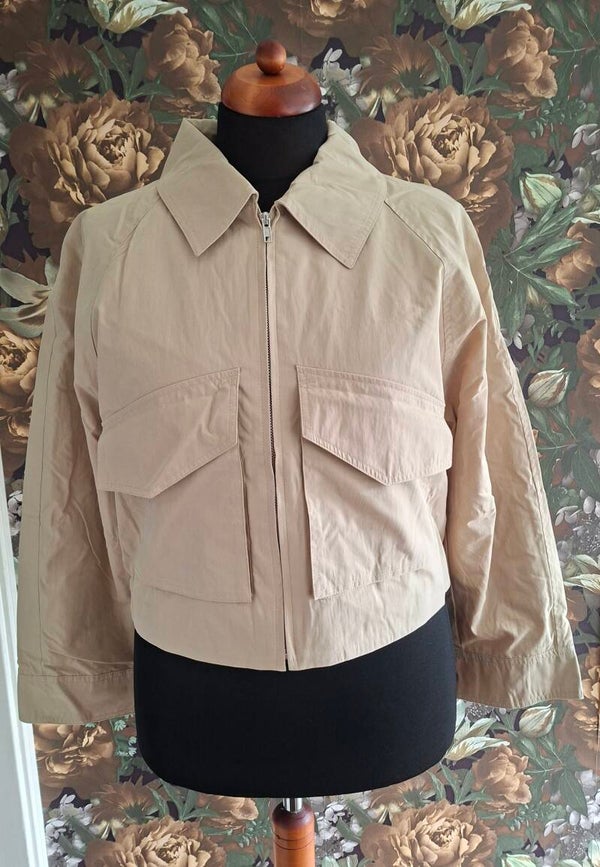Kort jack Beige