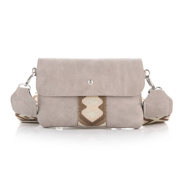 Schoudertasje BOHO AZTEC Taupe