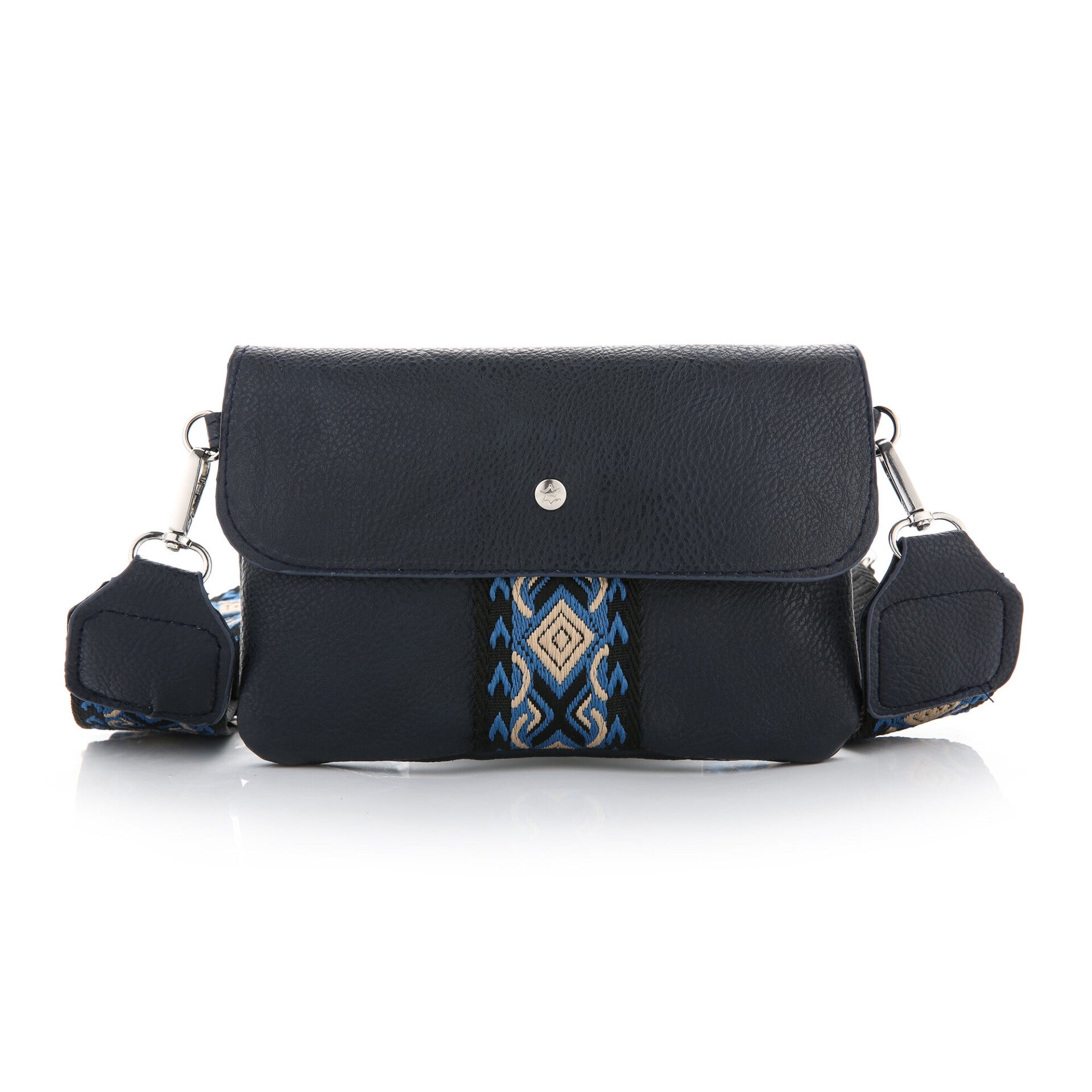 Schoudertasje BOHO AZTEC blauw