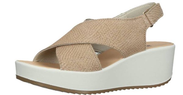 leren Sandalen beige bruin Imac
