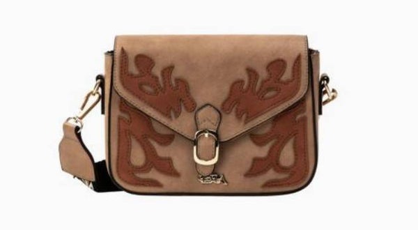 BOHO WESTERN  schoudertas IZIA bruin