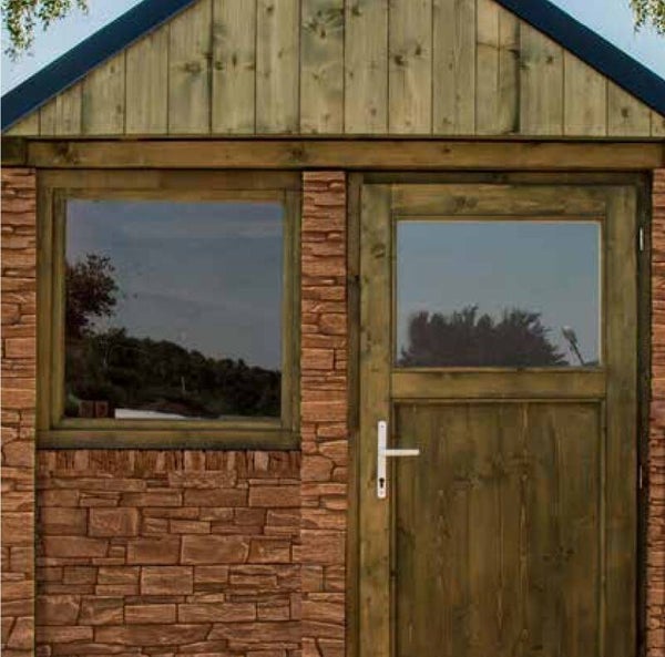 Gartenhaus Muster Granit