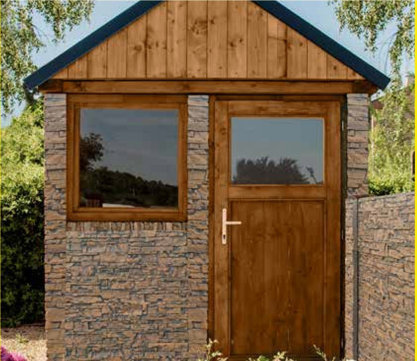 Gartenhaus Muster Marmor