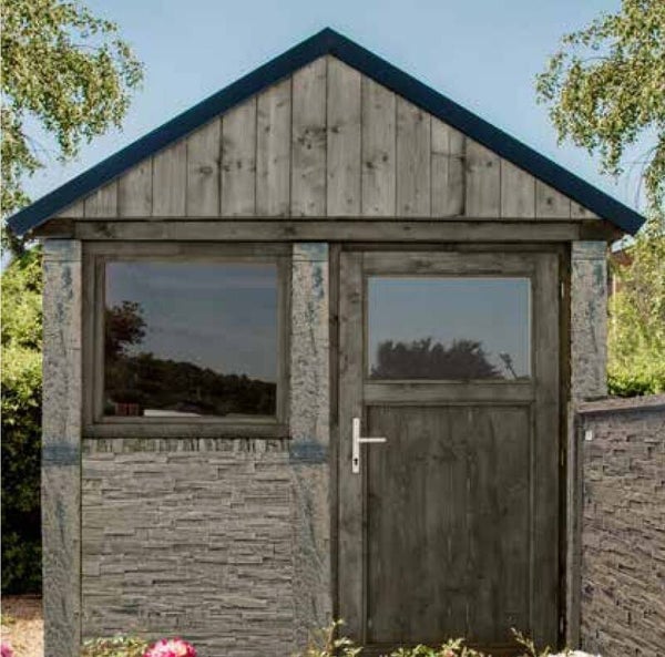 Gartenhaus Muster Spaltholz