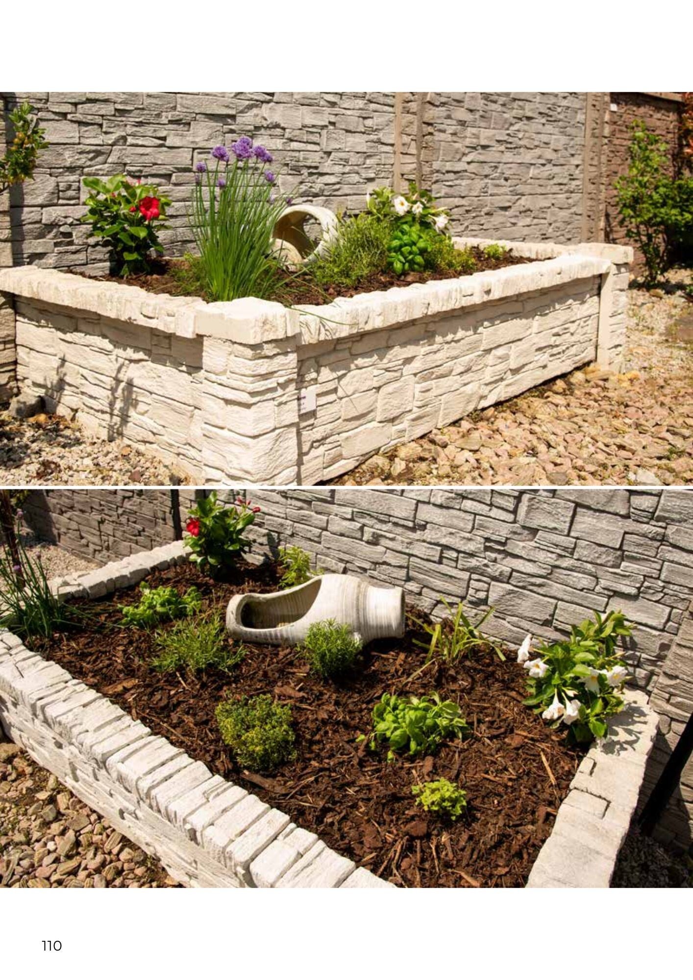 Hochbeet Granit Höhe 80 cm