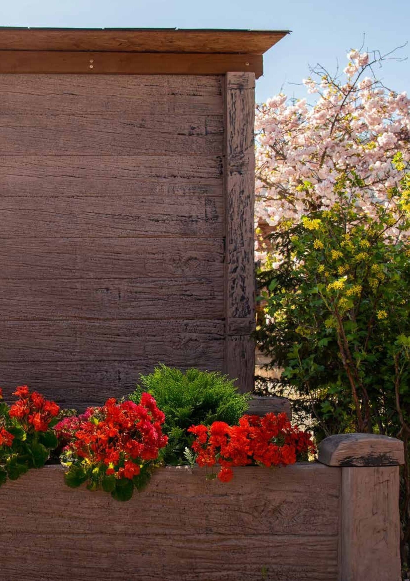 Gartenhaus Muster Holz Schwelle