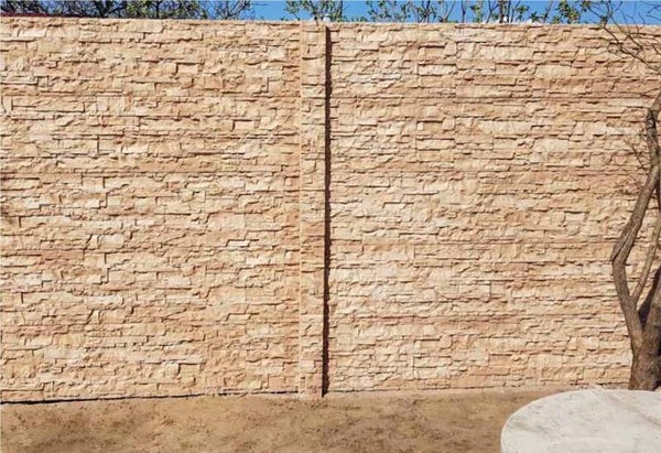 Betonzaunplatte - Muster Marmor