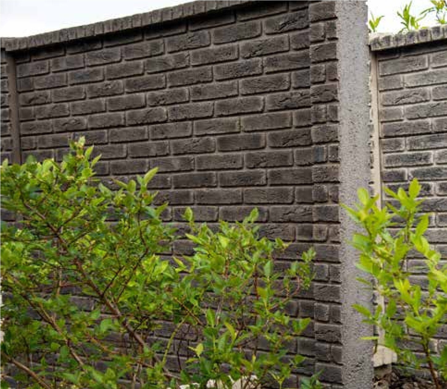 Betonzaunplatte - Muster Ziegel