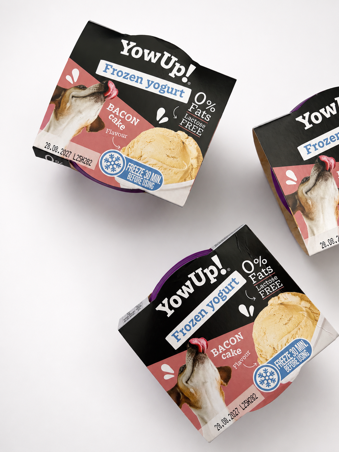 Frozen yogurt bacon