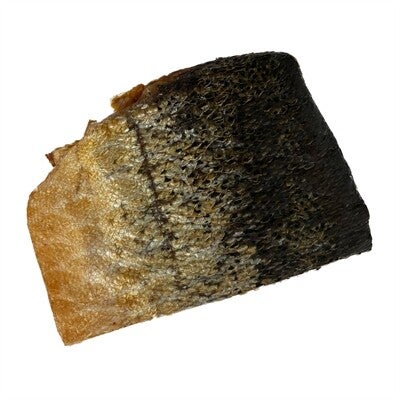 Zalm huid 1 groot stuk