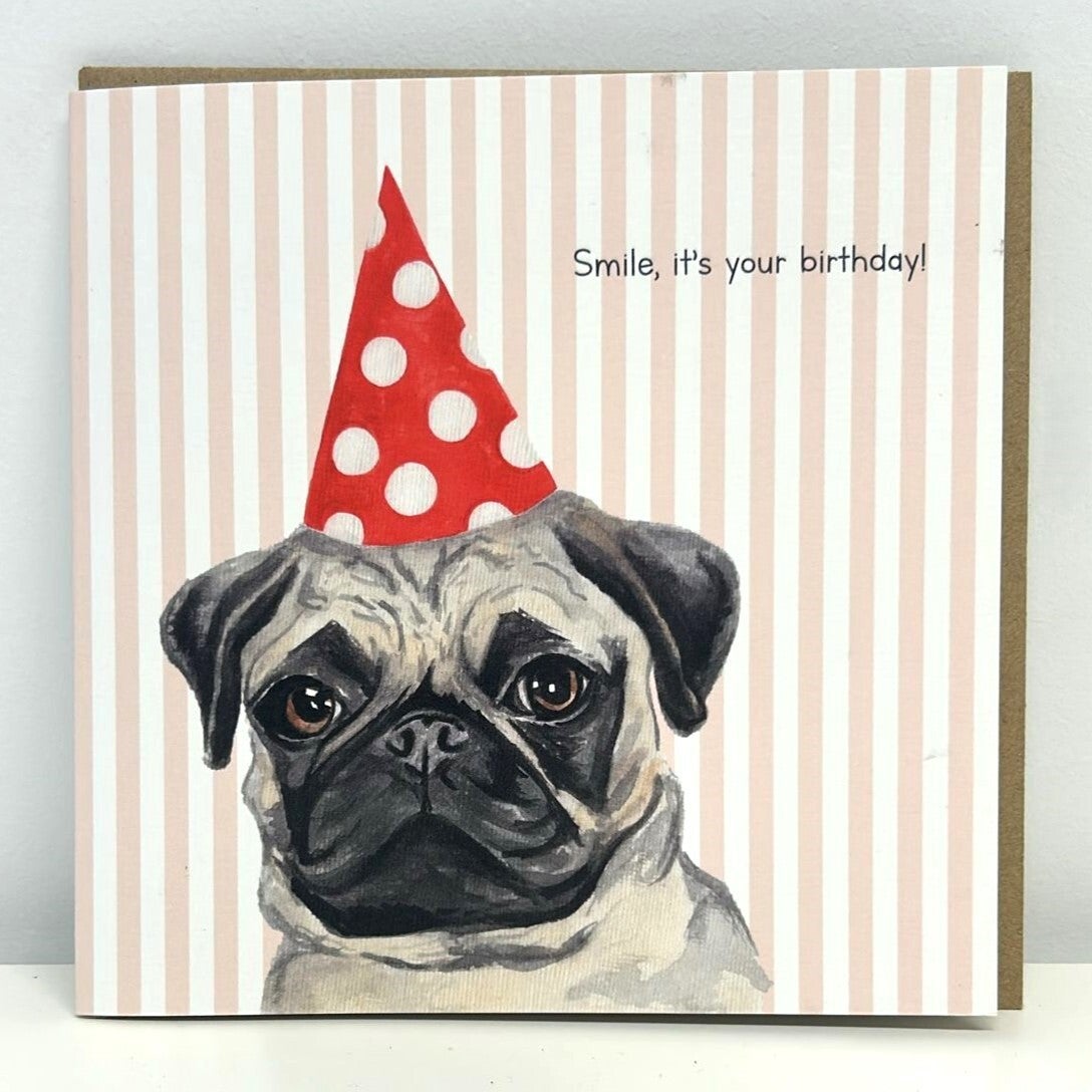 Lil Wabbit Party Pug Card