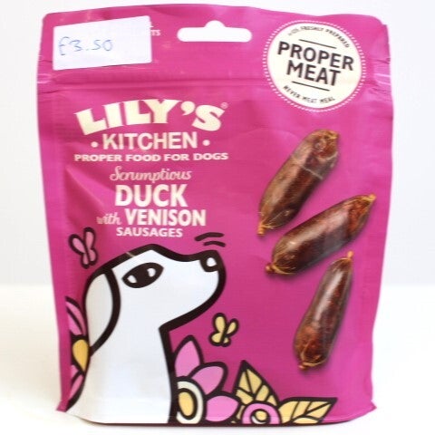 Lily's Kitchen Duck with Venison Sausages 70g